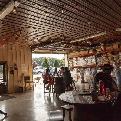Inside Manor Hill Brewing's Tap Room