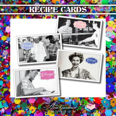 Ava Gardner Recipe Cards