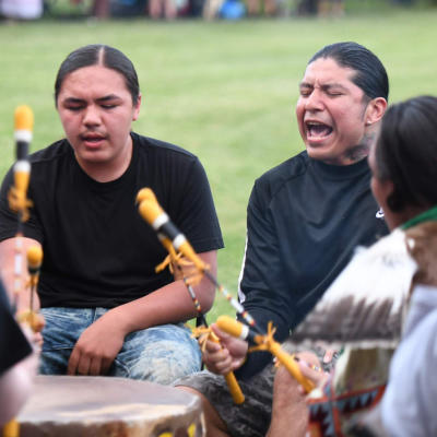 Drum Circle at Haskell Indian Nations University