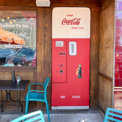 antique Coke Machine - secret door