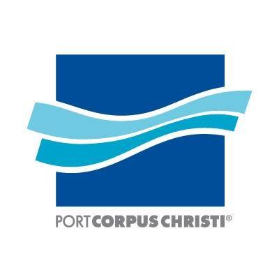 Blue logo on white background reads "Port Corpus Christi"