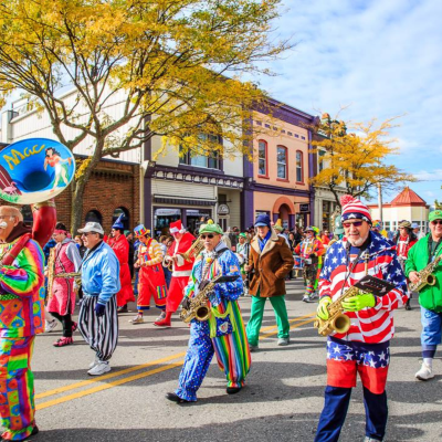 Scottville Clown Band at Frankfort Parade