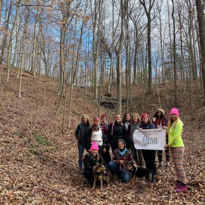 Hiking - girls group.  Hiker Babes.
