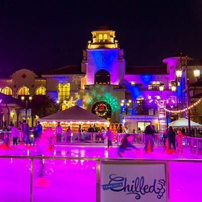Romantic Ice Skating in Old Town Temecula