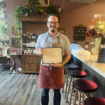 John Fackelman, Corbeaux Wine & Tea House, Spotlight on Service August 2025