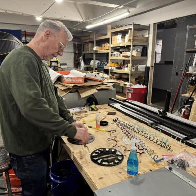York Glassworks creating at table