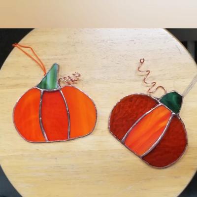 stained glass pumpkins