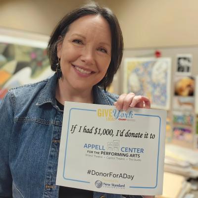 Kim S Donor for a Day sign