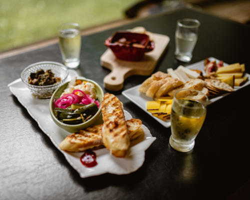 Cheese Board at Barn Door Ciderworks