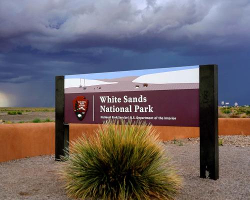 White Sands National Park sign WEB size