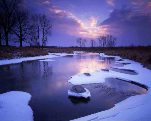 Nippersink Creek at sunset