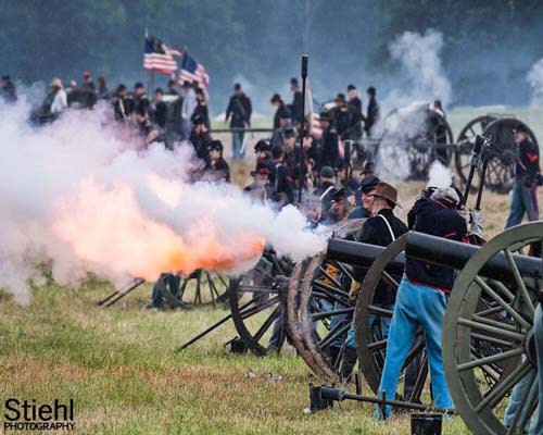 civilwar battle reenactment