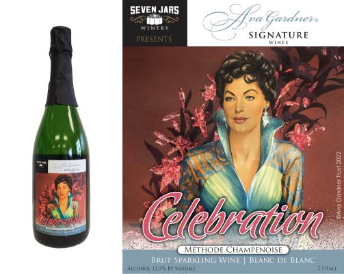 Ava Gardner Sparkling Wine Celebration label artwork