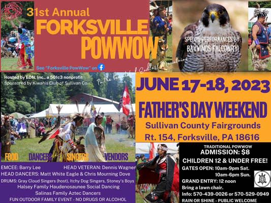 forksville powwow poster