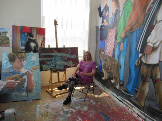 Carrie Kingsbury will display art during the Montgomery County Studio Tour