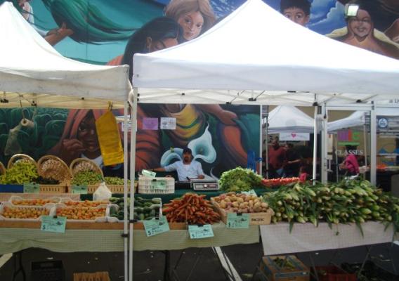 Produce for sale at the Alisal farmers market