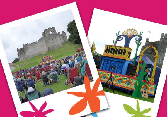 Outdoor theatre at Oystermouth Castle
