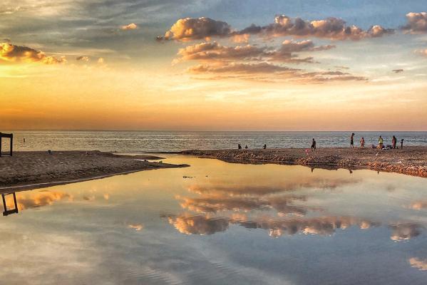 Sunsets along the South Shore of Lake Michigan