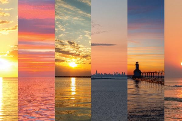 Sunsets along Lake Michigan's South Shore