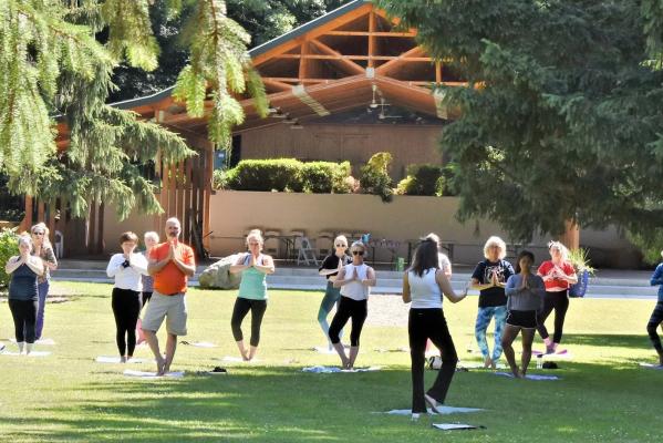 Yoga at Friendship Botanic Gardens