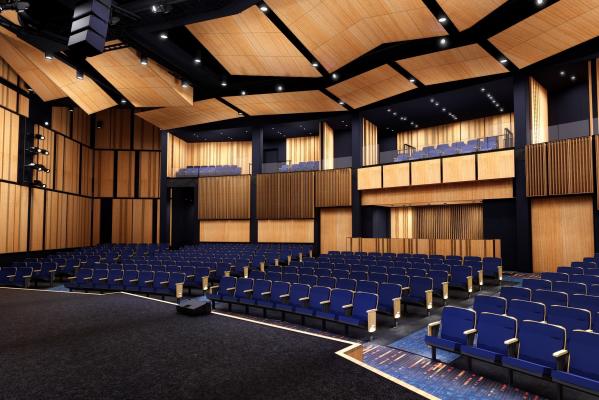 Interior of the new theater at MCCC