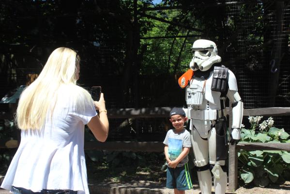 A Storm Trooper at Elmwood Park Zoo