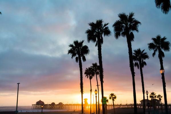 Sunset at Huntington Beach Pier