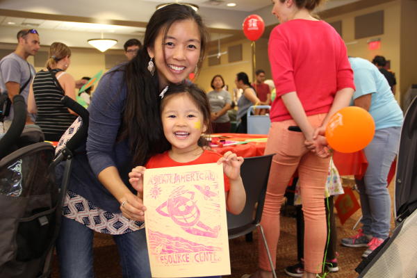 Mother and Daughter attend event at Asian American Resource Center