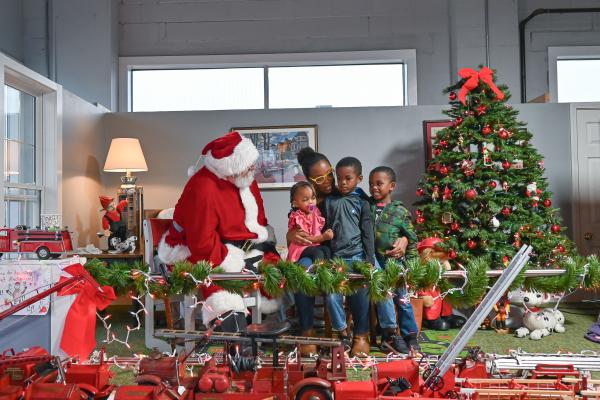 Vintage Fire Museum Treats with Santa