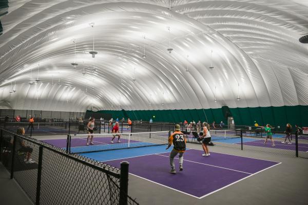 Indoor pickleball courts
