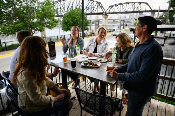 Harry's Taphouse Patio Dining Riverside Views