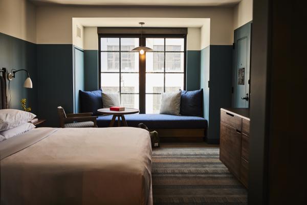 A classic king room at The Junto, Independent Lifestyle Hotel