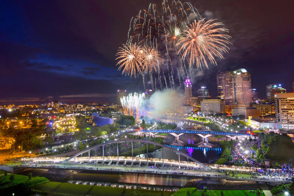 Red, White and Boom in downtown Columbus takes place annually on July 3.