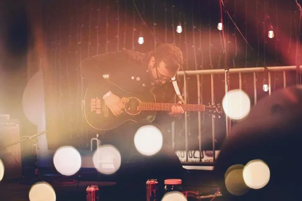 A guitarist on stage