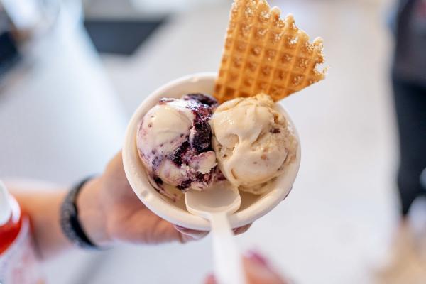 Bowl of ice cream at Jeni's Splendid Ice Creams in Columbus.