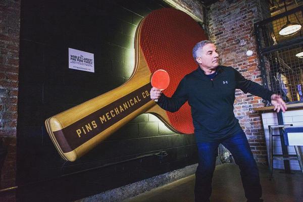 World's Largest Ping Pong Paddle at Pins Mechanical