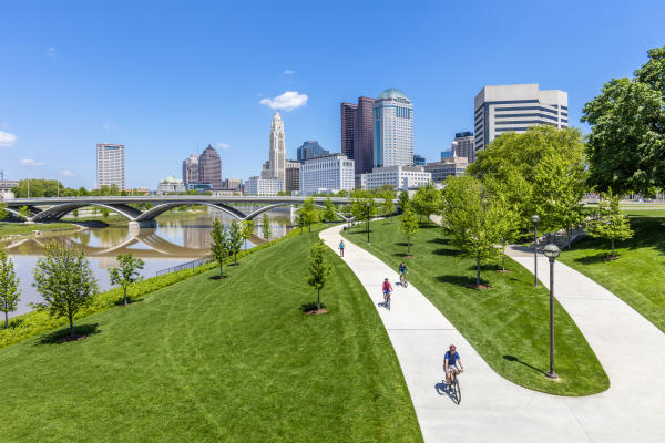 Bikes on the Scioto Mile