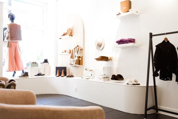A photo of the interior of Pivot, a women's boutique in Downtown Columbus