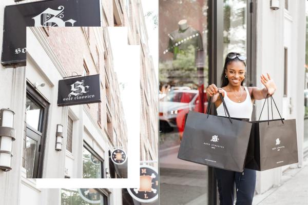 Jasmine Lawrence Shopping at Sole Classics