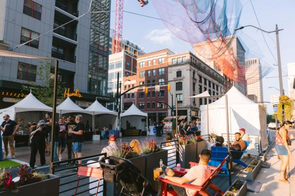 The UnderCurrent street event at Gay & High Streets