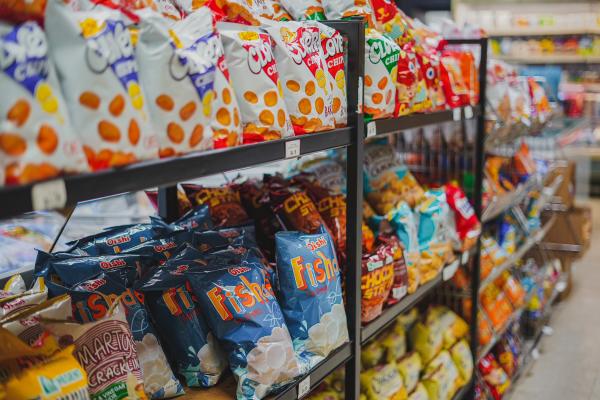 The aisle at Chuchay’s Supermarket