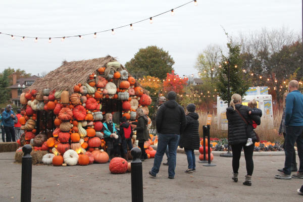 A Pumpkin House at Franklin Park Conservatory during Pumpkins Aglow