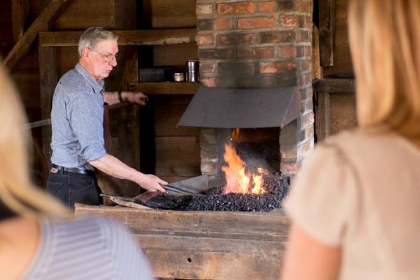 heritage village blacksmith courtesy of stu gallagher 4720