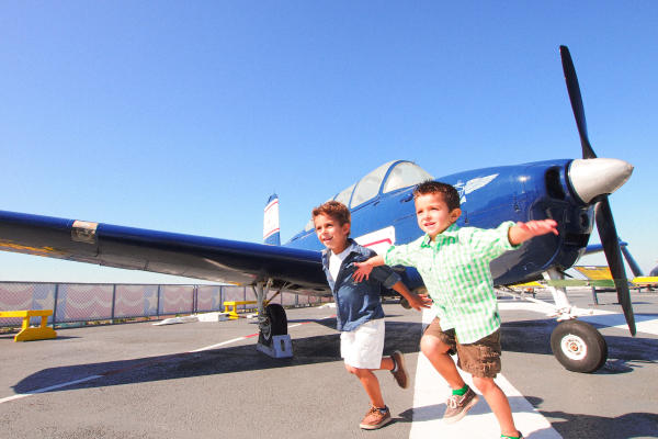 Kids on USS Lexington