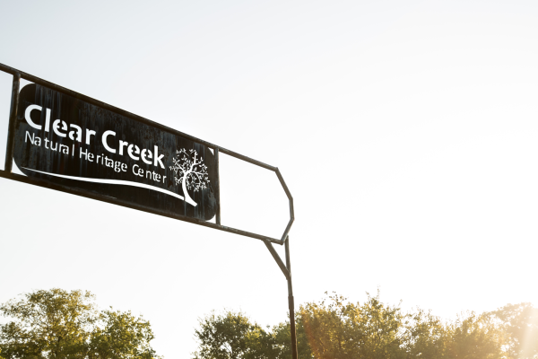 Entrance sign for Clear Creek Natural Heritage Center