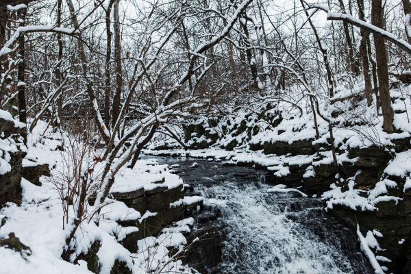 Indian Run in the Snow