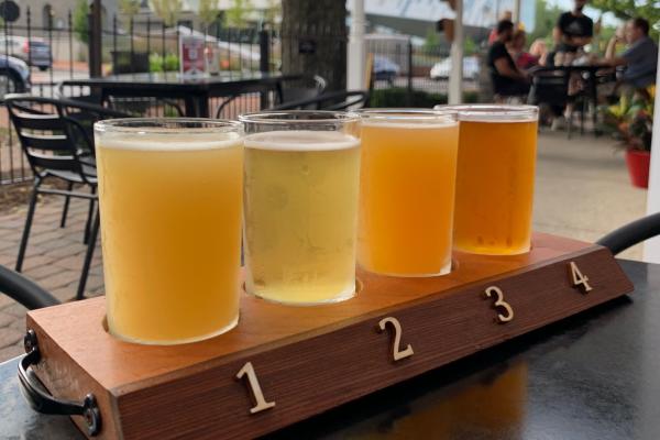 North High Brewing Beer Flight