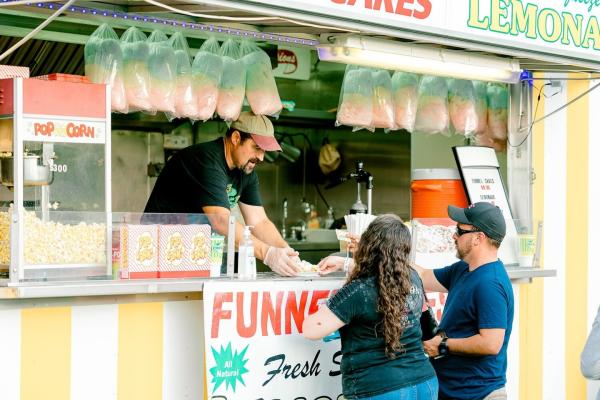 Food at the Fayetteville Dogwood Festival