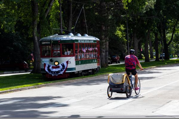 Trolley on 4th of July