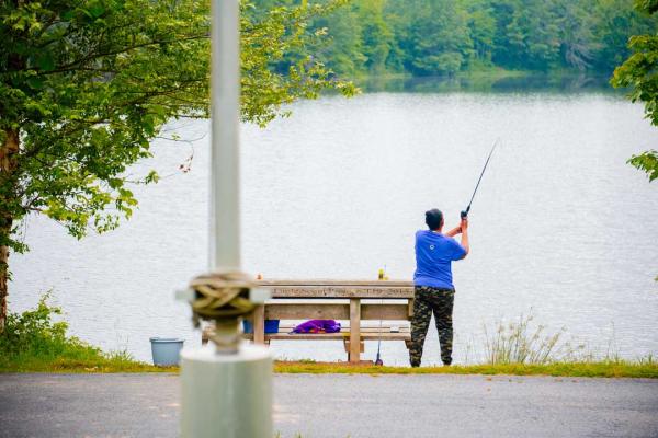 Fishing at Nature Center